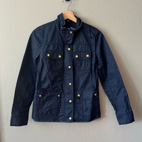 J. Crew Navy downtown Field Jacket XS - Picture 1 of 6